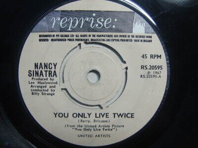 Nancy Sinatra – You Only Live Twice 1967 7” Reprise RS 20595