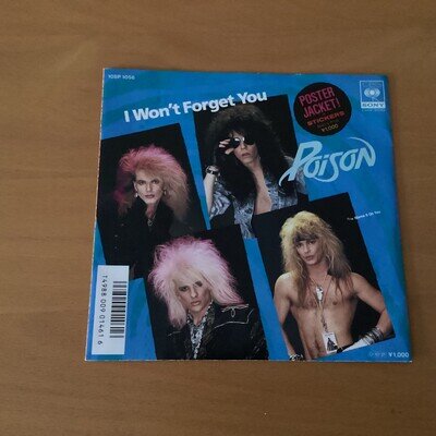 POISON I WON’T FORGET YOU JAPAN 7 INCH 10SP-1056