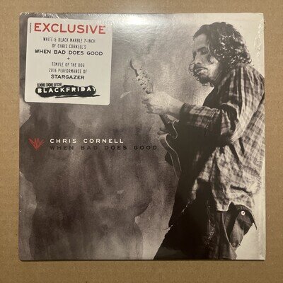 CHRIS CORNELL when bad does good 7" White/Black VINYL BLACK FRIDAY Mint/Sealed
