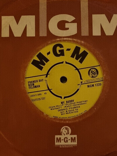 Connie Francis, My Buddy, EX+