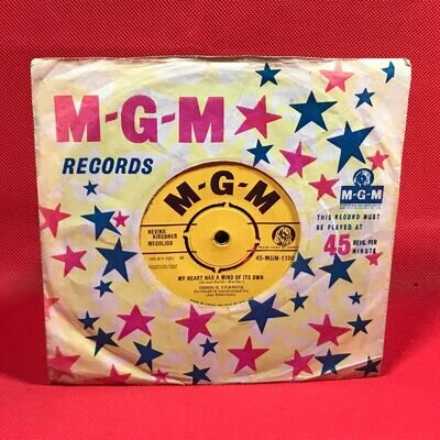 CONNIE FRANCIS My Heart Has A Mind Of It's Own 1960 UK 7" vinyl single MGM 45 ~