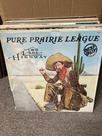 PURE PRAIRIE LEAGUE TWO LANE HIGHWAY, VINYL LP, AYL13669, VG+
