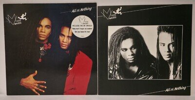 Milli Vanilli All or Nothing Vinyl Record 1988 Chrysalis CTLP 11