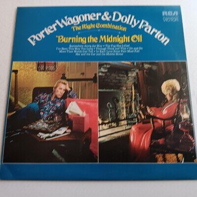 Porter Wagoner & Dolly Parton / Right Combination / Midnight Oil LP EX FAST b