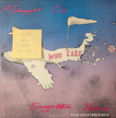 Midnight Oil Forgotten Years Vinyl Record VG+/VG OIL T6 1990