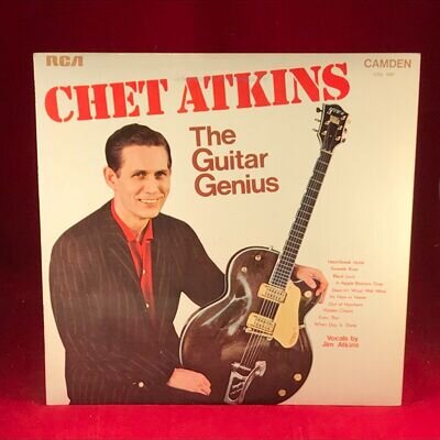 CHET ATKINS The Guitar Genius 1970 UK vinyl LP,EXCELLENT CONDITION
