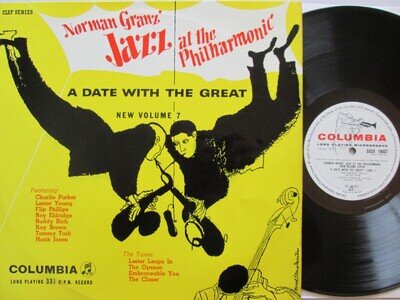 Charlie Parker, Etc Jazz at The Philharmonic, Columbia 33CX 10037 Near Mint