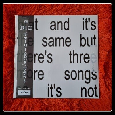 Charli XCX Brat and It's the Same but There's Three Assai Vinyl, 32/500, Sealed