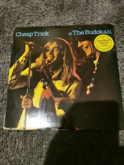 Cheap Trick At The Budokan Yellow Vinyl LP Record 1978 UK EPC 86083