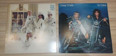 Cheap Trick Joblot 2x 12" Albums LPs Rock Records In Color DEMO & Dream Police