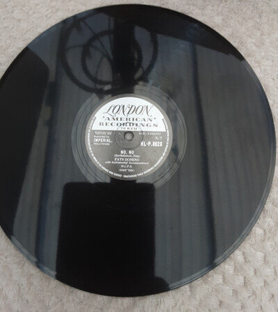 FATS DOMINO 78 rpm NO, NO / SICK AND TIRED LONDON HL-P 8628 NICE CONDITION