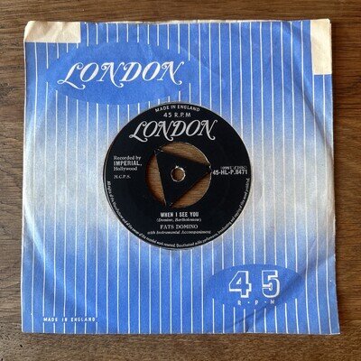 Rock n Roll Fats Domino ‎– When I See You London‎– 45-HLP 8471