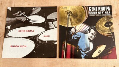 2 x Gene Krupa / Buddy Rich LP’s: ‘Gene Krupa Meets Buddy Rich’ & Drummin’ Man