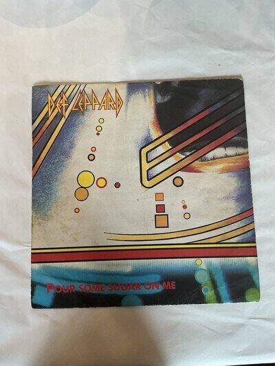 DEF LEPPARD POUR SOME SUGAR ON ME 12”” VINYL LEPX 2 1987 HARD ROCK PLAY TESTED