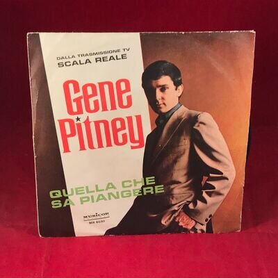 GENE PITNEY Quella Che Sa Piangere 1966 Italian 7" Vinyl single Musicor Records
