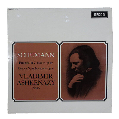 LXT 6214 SCHUMANN / Vladimir ASHKENAZY Fantasia In C Major Op. 17/Etudes EX/EX