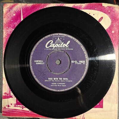Gene Vincent,Race With The Devil, VG,Capitol,1956,Rock n Roll,Rockabilly.