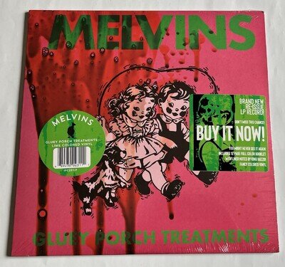 Melvins Gluey Porch Treatments Lime Coloured Vinyl NEW SEALED