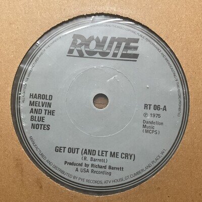 HAROLD MELVIN & THE BLUENOTES - GET OUT (AND LET ME CRY) - 1975 ROUTE