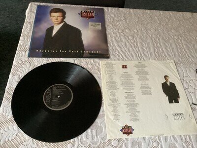 rick astley vinyl LP whenever you need somebody