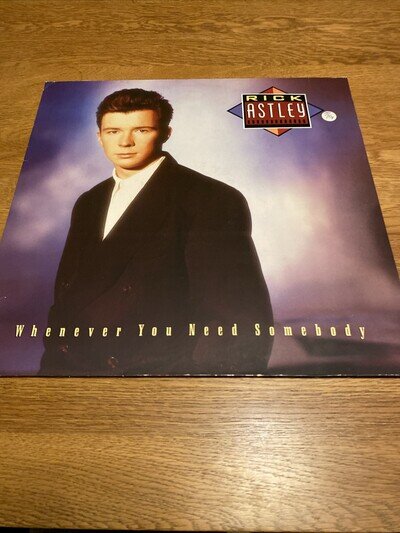 Rick Astley Whenever You Need Somebody Vinyl LP Album 1987 first Edition