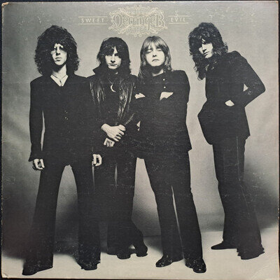 RICK DERRINGER - SWEET EVIL - 12" VINYL RECORD LP ALBUM & INNER - EX