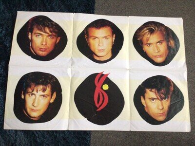 Spandau Ballet - Through The Barricades 12 inch vinyl single, poster sleeve