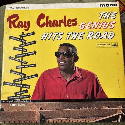 Ray Charles - The Genius Hits The Road (LP, Album, Mono) vinyl record ex cond