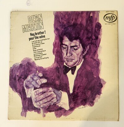 Dean Martin Hey Brother Pour The Wine Vinyl LP Record Album