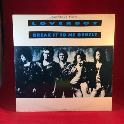 LOVERBOY Break It To Me Gently 1988 UK 3-track 12" vinyl single Read My Lips