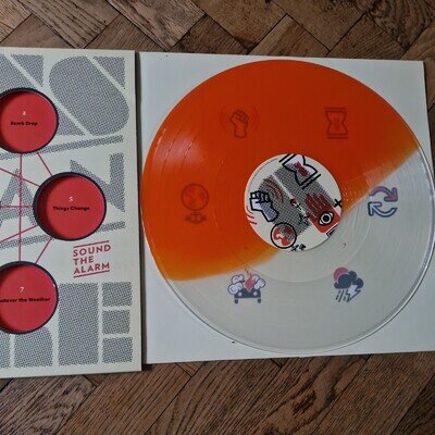 Less Than Jake Sound the Alarm (Vinyl) 12" Ltd Ed EP Orange/Clear Split Vg+/Vg+