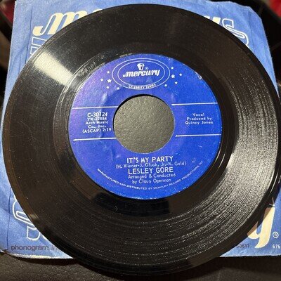 Lesley Gore-It's My Party/Shes a fool Mercury Records 7” Vinyl VG/VG