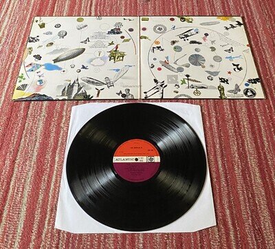 Led Zeppelin 3: EX+ G/f Slv & Wheel (video) Red Plum A7/B5 ‘Thou Will’ etch VG++