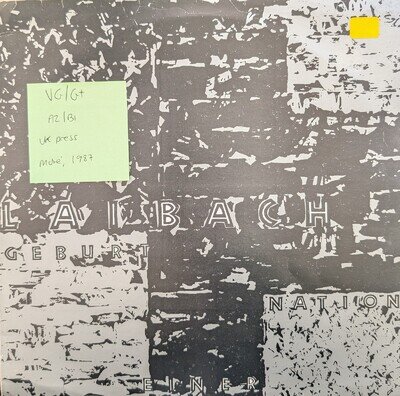 Laibach Geburt Einer Nation Vinyl Record VG/G+ 12 MUTE 60 1987