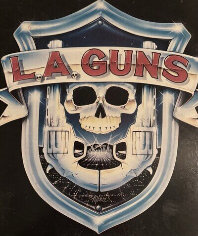 LA Guns L.A. Guns 12" Black Vinyl LP Vertigo VERH 55 1988 U S A DMM Pressing VG+