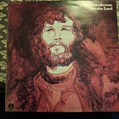 KRIS KRISTOFFERSON "BORDER LORD" VINYL LP 1972 VG+