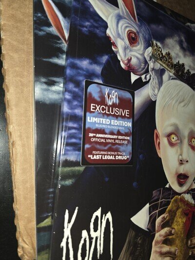 KORN See You On The Other Side NEW BLUE/RED BLENDED VINYL W/HYPE STICKER