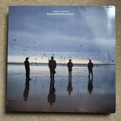 Heaven Up Here - Echo & The Bunnymen Korova Records 1981 Vinyl LP + Insert EX