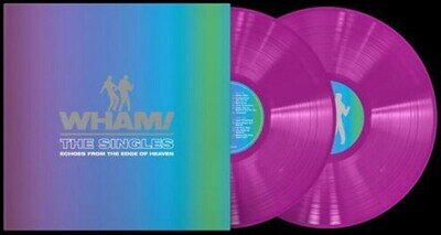 WHAM LP x 2 The Singles: Echoes From the Edge of Heaven DBL NEON VIOLET VINYL !