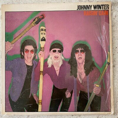 Johnny Winter, Raisin' Cain - Blues Rock Vinyl LP Record 1980 (SKY 84103)