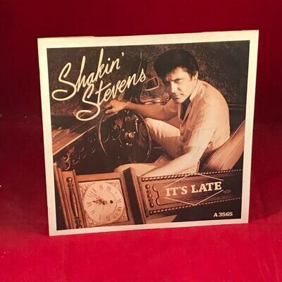 SHAKIN' STEVENS It's Late 1983 UK 7" vinyl single original 45 EXCELLENT CONDITIO