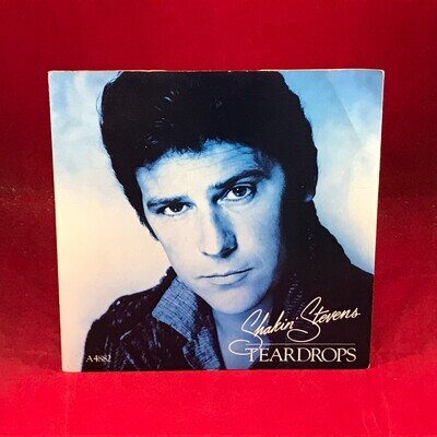SHAKIN' STEVENS Teardrops 1984 UK 7" vinyl single original 45 EXCELLENT shaky