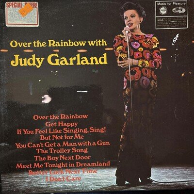 Judy Garland - Over The Rainbow with - Vinyl Record Album LP - 1964