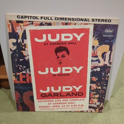 Judy Garland ‎– Judy At Carnegie Hall - Judy In Person SWBO 1569 US Vinyl 1977