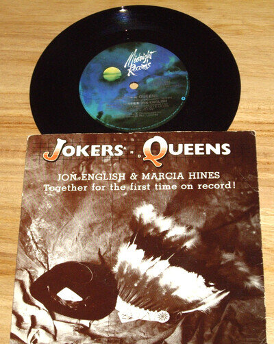 JON ENGLISH & MARCIA HINES *OZ 7" 45 ' JOKERS AND QUEENS ' 1982 EXC