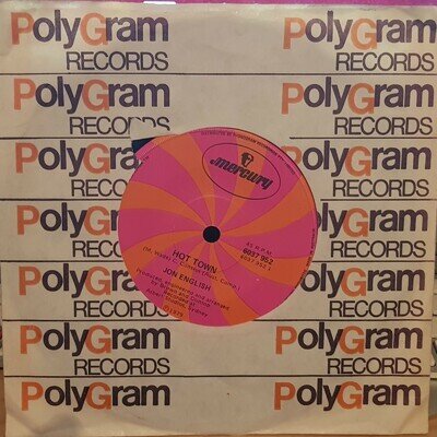 2 x Jon English 7" singles – Hot Town + Get Your Love Right - 1979 excellent