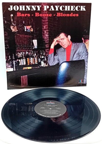 JOHNNY PAYCHECK (COUNTRY) - Bars, Booze, Blondes - 1979 Vinyl LP - US Issue