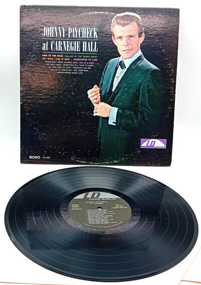 JOHNNY PAYCHECK (COUNTRY) - At Carnegie Hall - 1966 Vinyl LP - US Issue