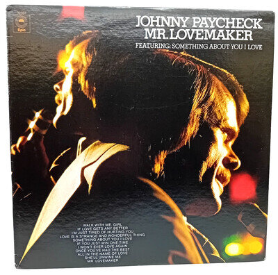 JOHNNY PAYCHECK (COUNTRY) - Mr. Lovemaker - 1973 Vinyl LP - US Issue - Epic