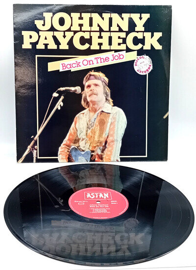 JOHNNY PAYCHECK (COUNTRY) - Back on the Job - 1984 Vinyl LP - German Astan